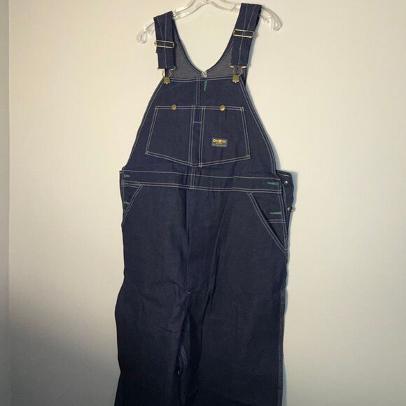 Vintage OshKosh B’Gosh Bib Overalls Men’s 40x34 – NOS Deadstock – USA Made – But - Picture 2 of 16